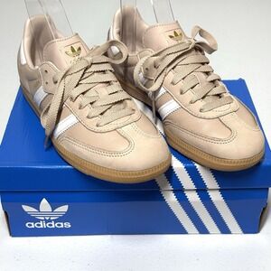 Adidas Samba Shoes Womens 5.5 OG Originals Wonder Taupe Leather Suede IE6523
